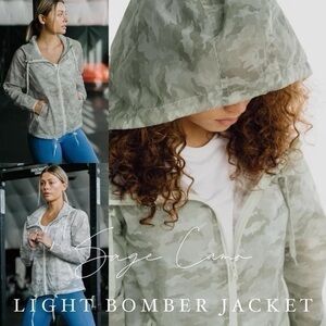 ZYIA Sage Camo Light Bomber Jacket